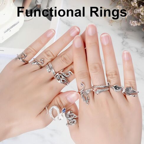 10Pcs Crochet Rings Adjustable Knitting Loop Crochet Rings Adjustable Yarn Guide Knitting Crochet Rings Snake Cat Shaped Knitting Loop Crochet Rings for Finger Crochet Rings Accessories for Knitting in Saudi Arabia