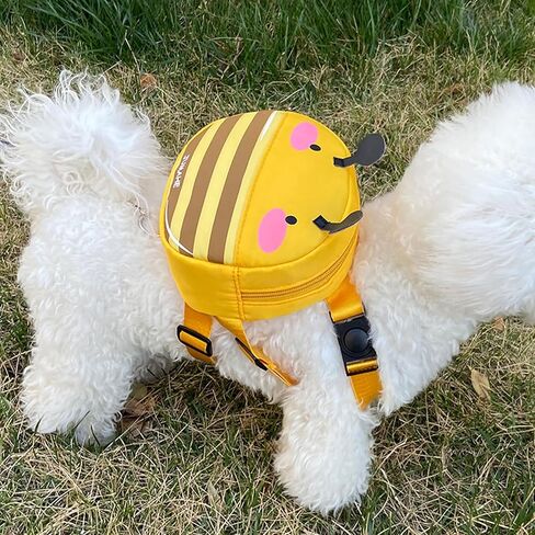 Alfie Pet - Samira Pet Bee Backpack Harness with Leash Set for Dogs - Color: Bee in Kuwait