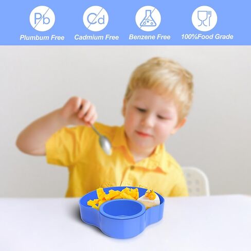 OMYPOTT Travel Tray for Kids: Kids Car Seat Tray with Cup Holder, Toddlers Road Trip Essential, Travel Snacks Food Plate for Stroller, Boosters, and Anywhere with a Cup Holder -Blue in Saudi Arabia