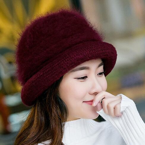Women Cloche Bucket Bowler Hat 1920s Vintage Church Dress Party Hat Fall Winter Bell Round Cap Ladies Floral Fedora Hat in Saudi Arabia