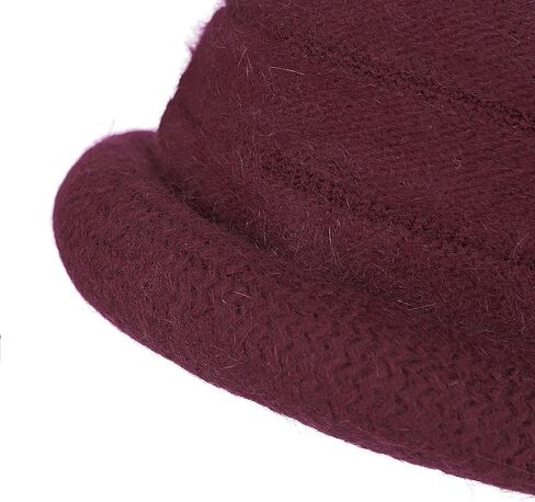 Women Cloche Bucket Bowler Hat 1920s Vintage Church Dress Party Hat Fall Winter Bell Round Cap Ladies Floral Fedora Hat in Saudi Arabia