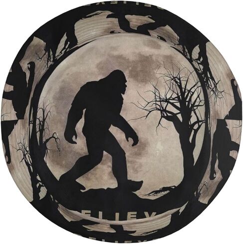 Funny Bigfoot Sasquatch Full Moon Bucket Hats for Women Men Unisex Summer Fisherman Hats Teens Sun Protection Cap Packable Trendy Travel Beach Vacation Cap Black in Saudi Arabia
