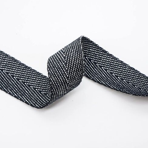 شريط قطني من CT CRAFT LLC لديكور المنزل، وتغليف الهدايا، والحرف اليدوية، 7/8 بوصة (22 ملم) × 10 ياردة × 1 لفة - أسود in Kuwait