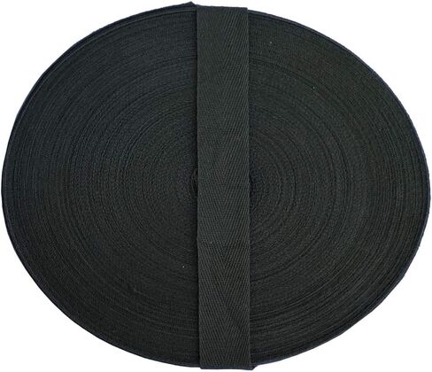 Cotton Twill Tape Herringbone Tape 1 Inch 100 Yards Cotton Twill Ribbon 20 Colors Mixed for Sewing Binding Gift Wrapping Craft DIY (1 inch(2.5 cm), Mixed Color) in Kuwait