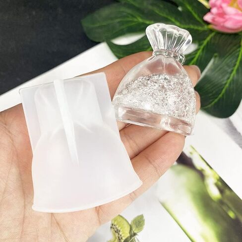 Playing Mold Crafts Molds for Epoxy Resin, 3Pcs 3D Mini Lucky Bag Silicone Epoxy Molds for DIY Resin Casting Desktop Home Decoration Craft Ornaments Lucky Charms Keychain Jewelry Car Pendant Making in Kuwait