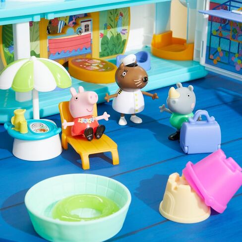 Peppa Pig Cruise Ship, Multilevel Playset with 17 Pieces, Preschool Toys for 3 Year Old Girls and Boys and Up in Saudi Arabia