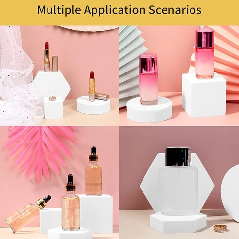 6 عبوات من مكعبات دعائم التصوير الفوتوغرافي للمنتج، مكعبات إسفنجية بيضاء صلبة بأشكال هندسية مكعبة للمجوهرات والمكياج والإكسسوارات والنمذجة والديكور in Kuwait