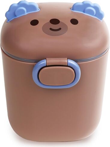 Baby Formula Dispenser, Portable Formula Container to go for Travel, BPA-Free Formula Storage Containers with Scoop and Leveler, Formula Container with Carry Handle for Outdoor (15 Ounce, Brown) in Kuwait