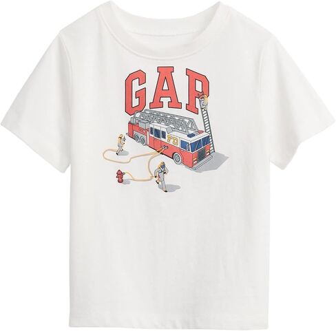 GAP baby boys Short Sleeve Logo T-shirt T Shirt, New Off White, 3-6 Months US in Saudi Arabia