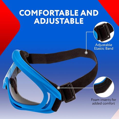IMPRESA 2-Pack Foam Gun and Blaster Face Mask/Goggles/Eye Shield (1 Red Mask - 1 Blue Mask) - for Foam Blaster Guns from The Name Brand in Saudi Arabia