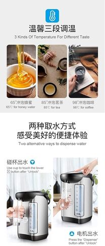 Panda Electric Hot Water Boiler and Warmer, Hot Water Dispenser, 304 Stainless Steel Interior (3.3 Liter, White) in Kuwait