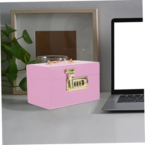 Wooden Piggy Bank Home Decor Wooden Piggy Bank Adult Piggy Bank Password Iron Pink Retro Decor Pirate Treasure Chests in Saudi Arabia