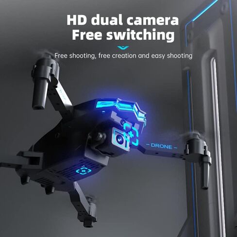 طائرة بدون طيار مع كاميرا 1080 بكسل للأطفال والكبار، طائرة بدون طيار RC كوادكوبتر قابلة للطي FPV للمبتدئين، هدايا ألعاب للأولاد والبنات in Kuwait