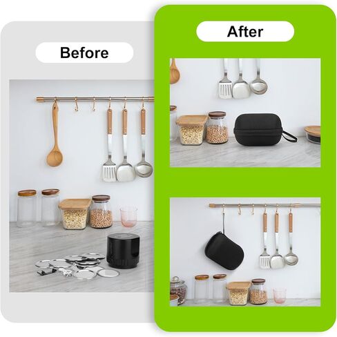 حقيبة حمل Yewltvep لمجموعة سدادة مكنسة ماسون الكهربائية، حقيبة تخزين صلبة لسدادة مكنسة ميسون وكابل USB وفتاحة غطاء الزجاجة وأغطية برطمان ميسون (الجراب فقط) in Kuwait