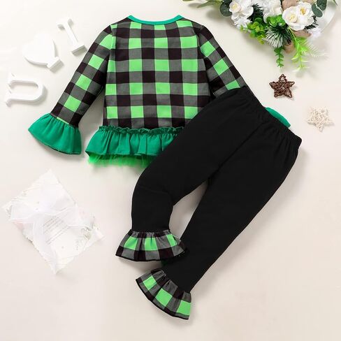 YOUNGER TREE Toddler Baby Girl Easter Outfits Bunny Print Short Sleeve T-shirt Tops Flared Rabbit Pants Summer Clothes 1-6Y in Saudi Arabia