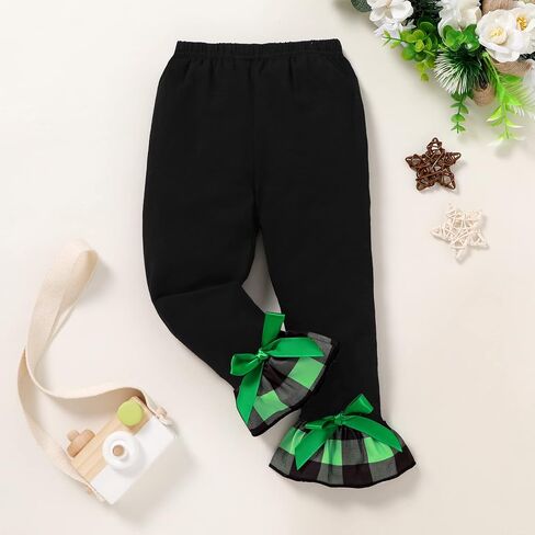 YOUNGER TREE Toddler Baby Girl Easter Outfits Bunny Print Short Sleeve T-shirt Tops Flared Rabbit Pants Summer Clothes 1-6Y in Saudi Arabia