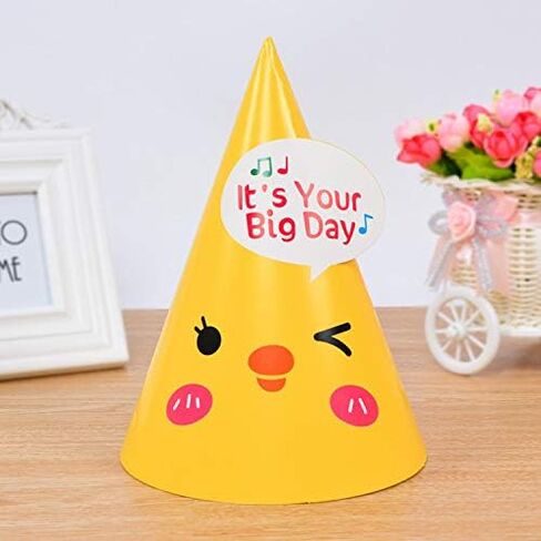 ADJOY 12 Pack Birthday Party Cone Hats, Birthday Paper Hats for Kids and Adults, Bulk Set in 12 Colors in Kuwait