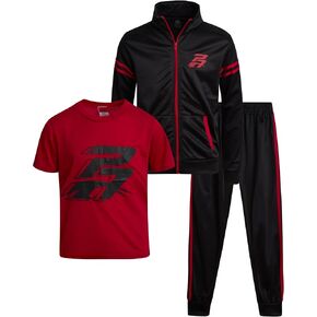 Pro Athlete Boys' Jogger Set - 3 Piece Tricot Tracksuit Kids Clothing Set (Size: 8-16)