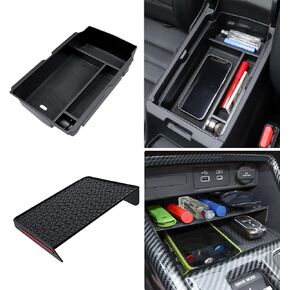 Accessories for Honda CRV 2023 2024 2025 CR-V Center Console Organizer Glove Box Organizer Divider Sport Touring Hybrid, Insert Hidden Armrest Storage Box Tray, Coin Change Holder, 3 PCS