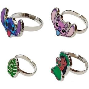Disney Jewelry: 4-Piece Adjustable Minnie Rings for Girls Disney Cute Rings for Toddlers with metal Charm Dress Up For Girls Perfect Minnie Birthday Gifts For Girls Kid Rings Disney Accessories Age 4+