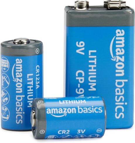 Amazon Basics 4 بطاريات ليثيوم عالية الأداء بقدرة 9 فولت، وعمر افتراضي يصل إلى 10 سنوات، وقوة تدوم طويلاً in Kuwait