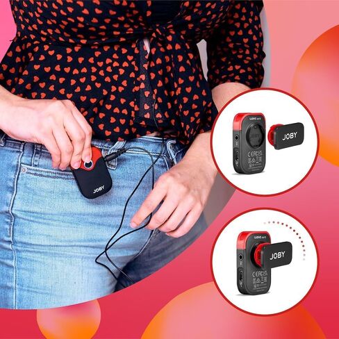 Joby Wavo PRO Professional On-Camera Directional Shotgun Microphone with Built-in Active Noise Reduction and Rycote Shock Mount, CSC, Mirrorless, Camcorder, Vlogging, Filmmaking, Youtuber, Creators in Kuwait