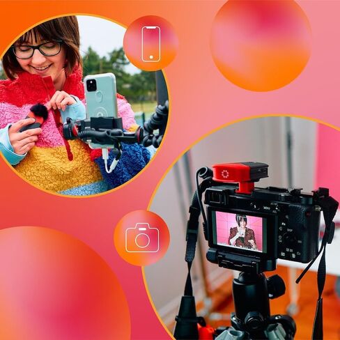 Joby Wavo PRO Professional On-Camera Directional Shotgun Microphone with Built-in Active Noise Reduction and Rycote Shock Mount, CSC, Mirrorless, Camcorder, Vlogging, Filmmaking, Youtuber, Creators in Kuwait