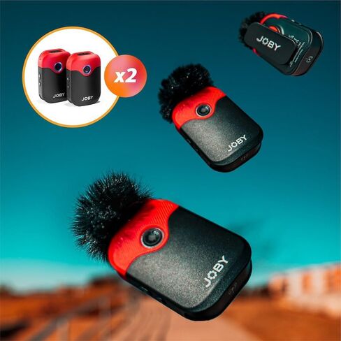 Joby Wavo PRO Professional On-Camera Directional Shotgun Microphone with Built-in Active Noise Reduction and Rycote Shock Mount, CSC, Mirrorless, Camcorder, Vlogging, Filmmaking, Youtuber, Creators in Kuwait