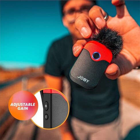 Joby Wavo PRO Professional On-Camera Directional Shotgun Microphone with Built-in Active Noise Reduction and Rycote Shock Mount, CSC, Mirrorless, Camcorder, Vlogging, Filmmaking, Youtuber, Creators in Kuwait