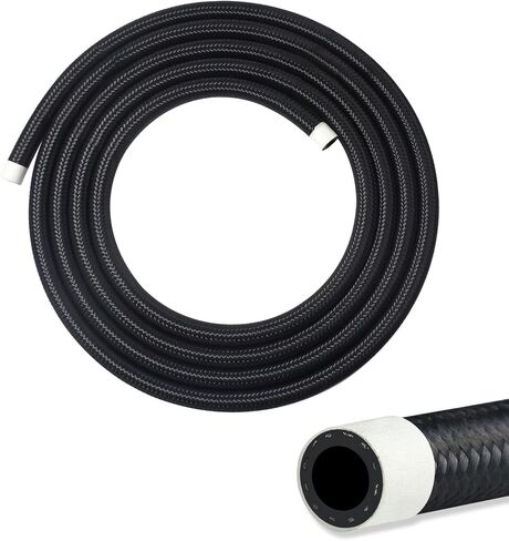 6AN Fuel Line, 6AN 3/8 inch CPE Fuel Hose, 10FT Transmission/Oil Cooler Lines, Nylon Braided Fuel Line Hose. in Saudi Arabia
