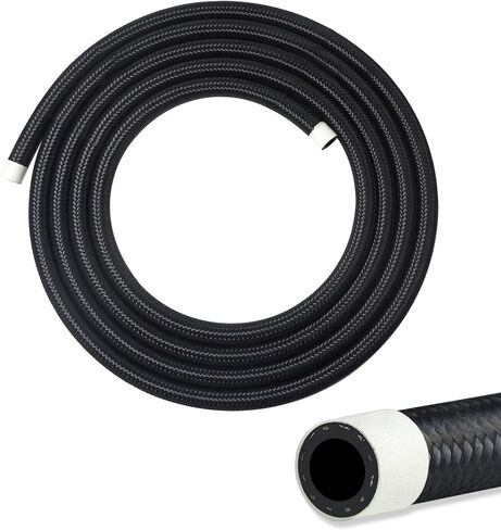 6AN Fuel Line, 6AN 3/8 inch CPE Fuel Hose, 10FT Transmission/Oil Cooler Lines, Nylon Braided Fuel Line Hose. in Saudi Arabia