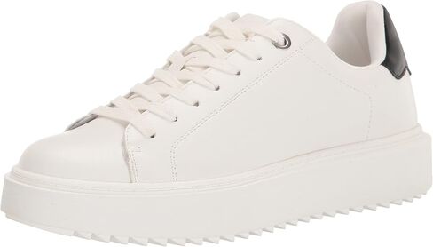 Steve Madden Women's Charlie Sneaker, White Suede, 7.5 in Kuwait