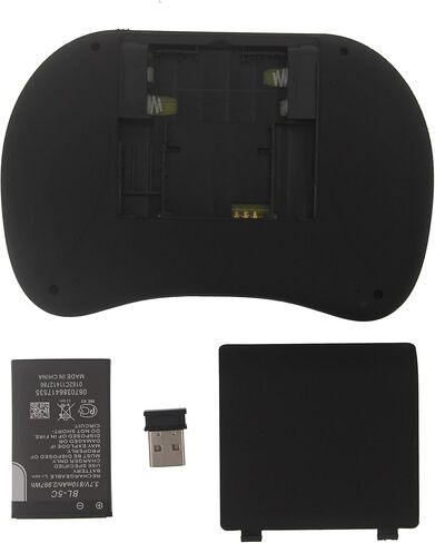 (Upgraded)Rii 2.4GHz Mini Wireless Keyboard with Touchpad,QWERTY,LED Backlit,Portable Keyboard for laptop/PC/Tablets/Windows/Mac/TV/Xbox/PS3/Raspberry Pi .(i8+ Black) in Saudi Arabia