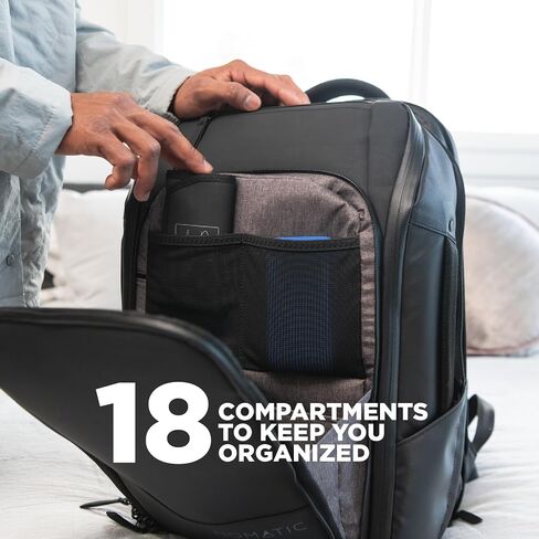 NOMATIC Travel Pack - Mens Travel Backpack - Expandable to 30L - Water Resistant Daypack - TSA-Ready - 16 Laptop in Kuwait