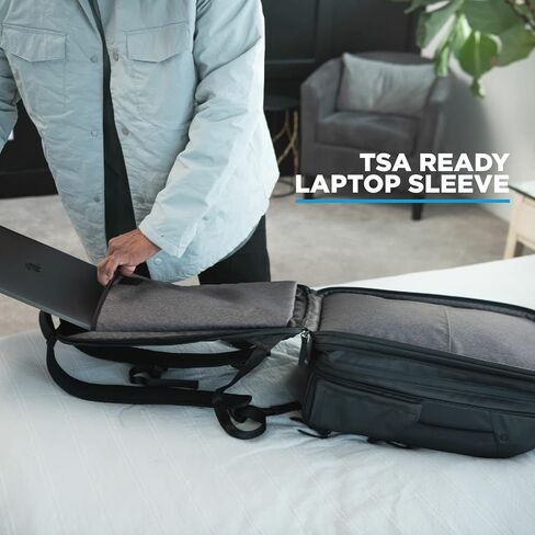 NOMATIC Travel Pack - Mens Travel Backpack - Expandable to 30L - Water Resistant Daypack - TSA-Ready - 16 Laptop in Kuwait