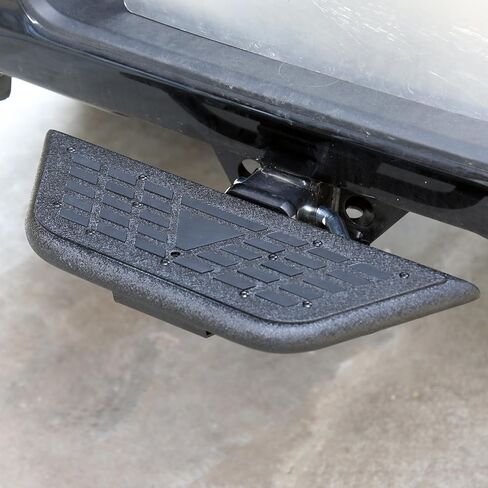 Universal Hitch Steps for Pickup Truck - Solid Trailer Hitch Step 2 Inch Receiver Hitch Accessories 17.3'' Rear Bumper Guard Protector for Car Vehicles SUV ATV Upgraded Textured Black with Pin Lock in Saudi Arabia