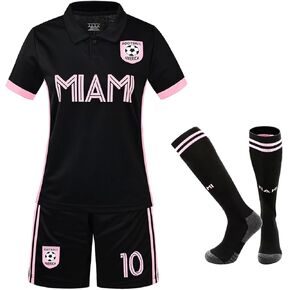Soccer Jerseys for Boys Girls Kids & Youth 10# Soccer Football Jersey Outfits Football Training Uniform 4-12& XXS