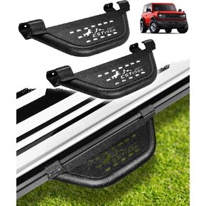 4PCS Bronco EZ-Steps,Bronco Running Boards Add-On OEM Rock Rail,Replace for 2021-2024 Ford Bronco Side Steps 4-Door Accessories(Not Fit Raptor or Sport)