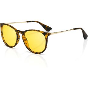 SUNGAIT Vintage Round Sunglasses for Women Men Classic Retro Designer Style