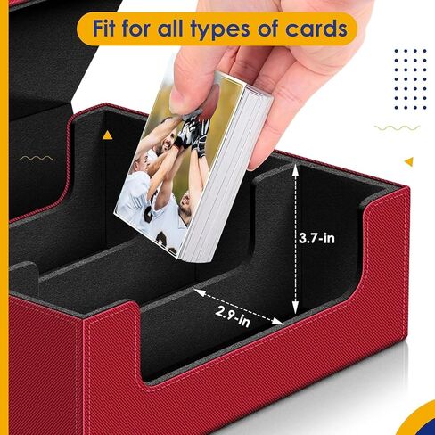 حافظة بطاقات لبطاقات التداول، صندوق تخزين البطاقات يحمل أكثر من 1800 بطاقة ذات أكمام واحدة، صناديق بطاقات قائد إغلاق مغناطيسي من جلد البولي يوريثان، حاملات بطاقات سحرية مناسبة لبطاقات الألعاب والبطاقات الرياضية (أسود وأخضر) in Kuwait