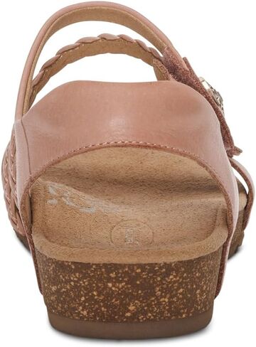 صنادل نسائية من Aetrex Jillian بحزام ربع مضفر - صنادل جلدية قابلة للتعديل لدعم قوس القدم للنساء - صنادل نسائية خفيفة الوزن من الإسفنج الذكي مفتوحة الأصابع in Kuwait