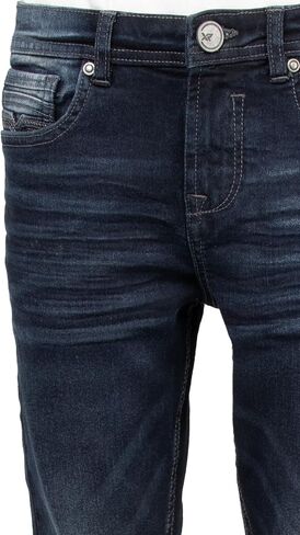 X RAY Boys Distressed Jeans (2T-16), Big Boy & Little Kids Stretch Slim Fit Pants, Ripped Denim Jeans for Boys in Saudi Arabia