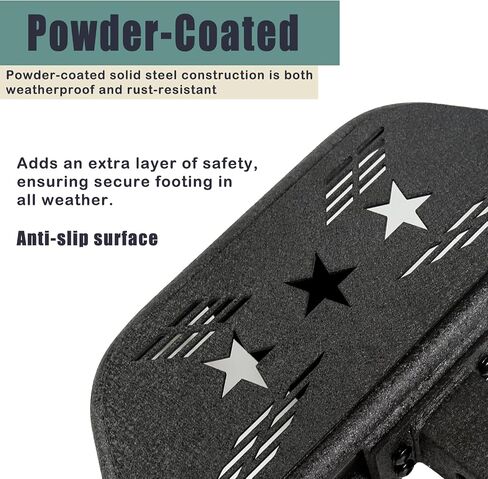 Universal Hitch Steps for Pickup Truck - Anti-Slip Solid Trailer Hitch Step for 2 Inch Receiver Hitch Accessories Rear Bumper Guard Protector for Car SUV ATV Upgraded Textured Black with Pin Lock in Saudi Arabia