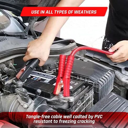 298PCS Roadside Emergency Car Kit- Car Emergency Kit with Jumper Cables, Roadside Emergency Kit for Vehicles, Emergency Car Kit, Car Safety Kits, Gloves,Tow Strap,Tool Kit,Reflective Warning Triangle in Saudi Arabia