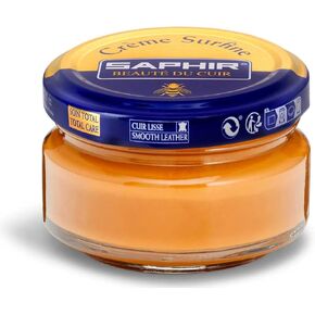 Saphir Shoe Cream Beaute du Cuir Creme Surfine 50ml glass jar (Black)