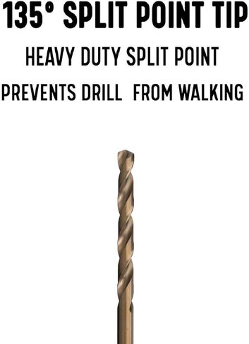 Drill America GLBCOX65/32 5/32" x 6" Cobalt Aircraft Extension Drill Bit, GLBCO Series in Saudi Arabia