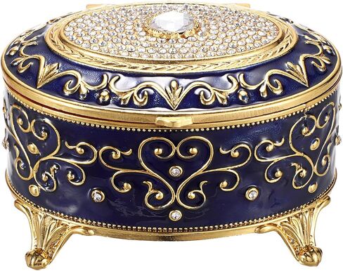 Oval Jewelry Chest, Beige in Kuwait