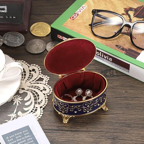 Oval Jewelry Chest, Beige in Kuwait