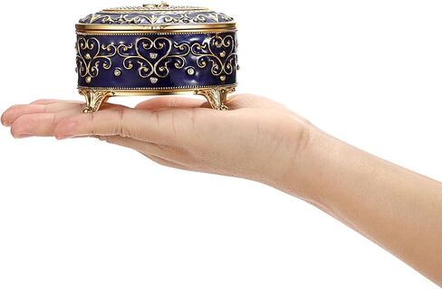 Oval Jewelry Chest, Beige in Kuwait