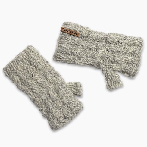 Turtle Fur Nepal Women's Mika Hand Knit Wool Fingerless Mittens in Kuwait